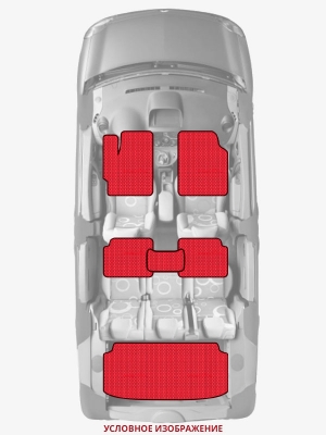 ЭВА коврики «Queen Lux» комплект для Peugeot 206 GTI